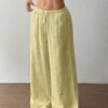 All-matching Lace-up Waist Trimming Fashion Casual Women's Trousers