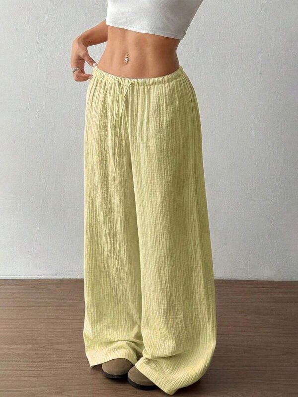 All-matching Lace-up Waist Trimming Fashion Casual Women's Trousers