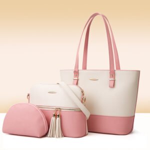138243855567.jpg Three-piece Pure Color Mother And Child Bag