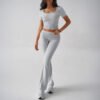 16d8b171-a804-4e63-adc8-f64595004c6b.jpg Sports Navel T-shirt Long Pants Suit Women's Clothing