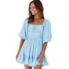 1aa75bf2-4d04-400f-a935-aa3e43b123cd.jpg Women's Off-neck Dress Waist Slimming Solid Color Knee-length Skirt