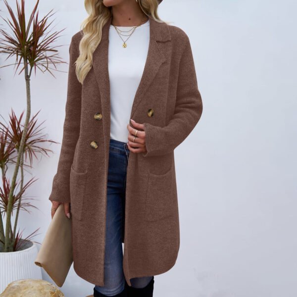 1bce5544-5b0c-4c25-9d7b-7b8a8918061d.jpg Women's Fashionable All-match Mid-length Woolen Coat Suit Jacket