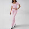 24fc4eb0-bc29-4401-8304-7975074fb225.jpg Sports Navel T-shirt Long Pants Suit Women's Clothing