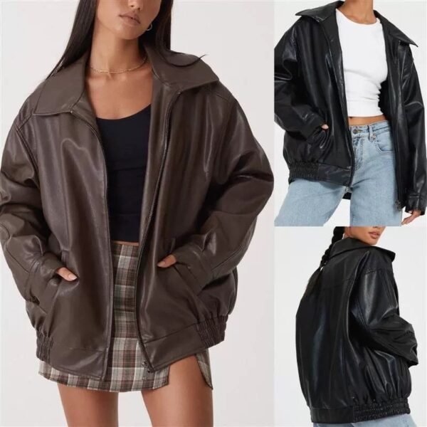 Spring And Autumn European And American Leather Jacket