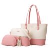 3370643930045.jpg Three-piece Pure Color Mother And Child Bag