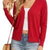 Thin Long-sleeve V-neck Sweater Jacket