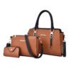 Fashionable Simple And Versatile Picture-and-mother Three-piece Single-shoulder Messenger Bag