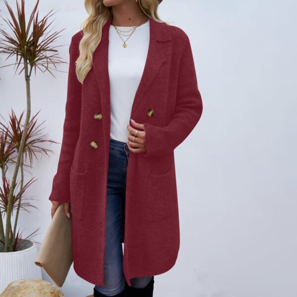 3cab1178-a376-4665-b33a-e033a15a290e.jpg Women's Fashionable All-match Mid-length Woolen Coat Suit Jacket