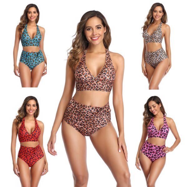 430561765380.jpg Leopard print sexy bikini split swimsuit