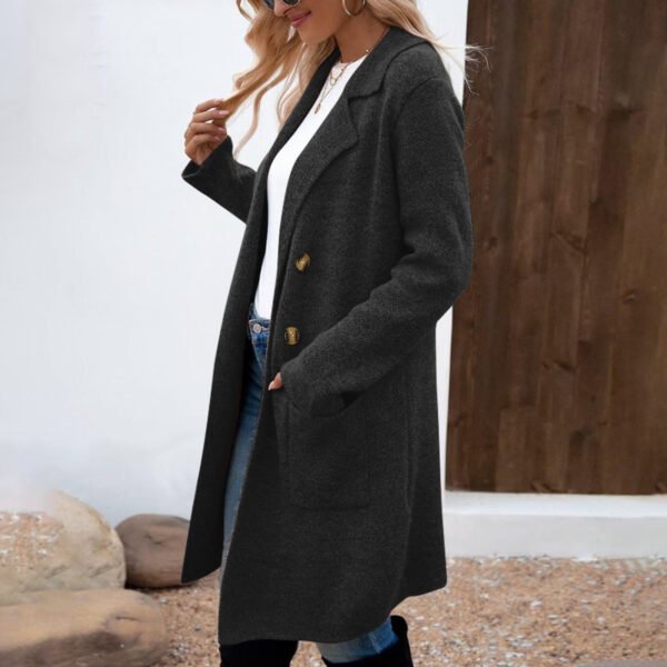 439e6fb3-a8be-4b44-b8b2-e4ade8260c99.jpg Women's Fashionable All-match Mid-length Woolen Coat Suit Jacket
