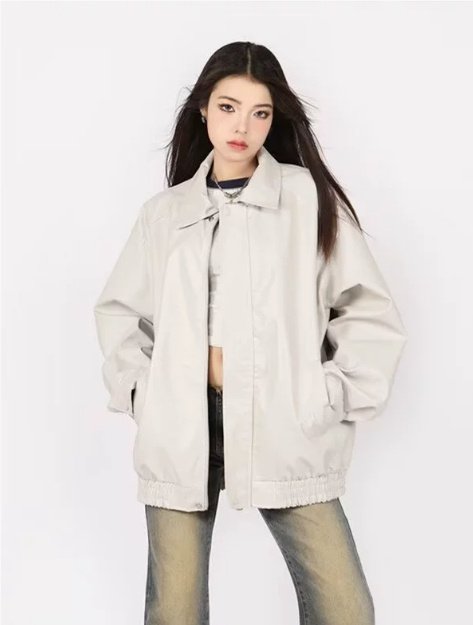 Spring And Autumn European And American Leather Jacket