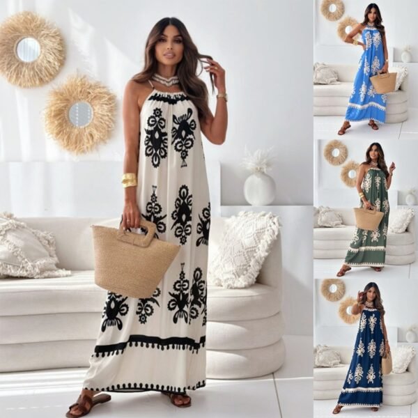 526ce453-ca39-4c87-abd3-e5ba349ef202.jpg European And American Ladies Fashion Printing Slip Dress