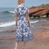 563645b5-d856-4de8-b06d-84a10cc496c7.jpg New Women’s Floral Print V-neck Dress, Floral Dress, Suitable For Vacation, Women’s Dress