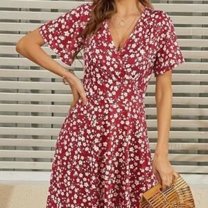 58b57d42-e086-4661-ac61-d9c1069ce3b2.jpg V-neck A Line Mid-length Dress
