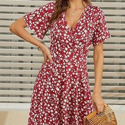 58b57d42-e086-4661-ac61-d9c1069ce3b2.jpg V-neck A Line Mid-length Dress