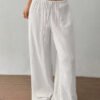 All-matching Lace-up Waist Trimming Fashion Casual Women's Trousers