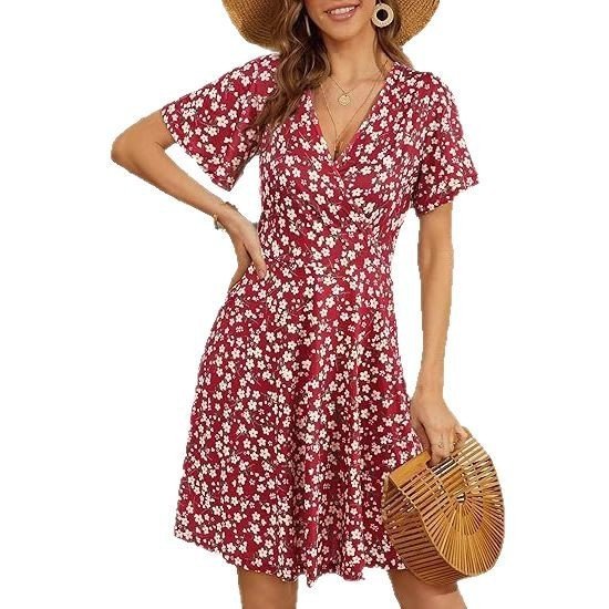 7c0e8c9d-aa51-460f-ba16-6e0731790c84.jpg V-neck A Line Mid-length Dress