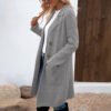 7de29a13-c3dd-41ae-8786-d03710a8fcde.jpg Women's Fashionable All-match Mid-length Woolen Coat Suit Jacket
