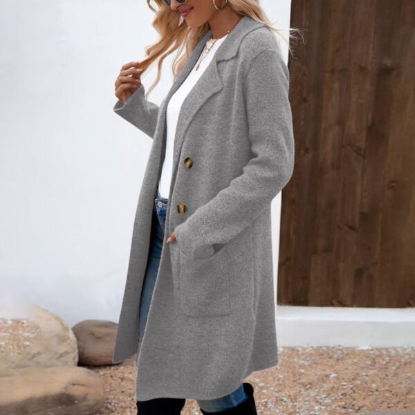 7de29a13-c3dd-41ae-8786-d03710a8fcde.jpg Women's Fashionable All-match Mid-length Woolen Coat Suit Jacket