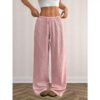a1592848-c309-4d69-871a-bf3d127cbc5f.jpg Casual Solid-color Cotton-linen Trousers Wide-leg Pants