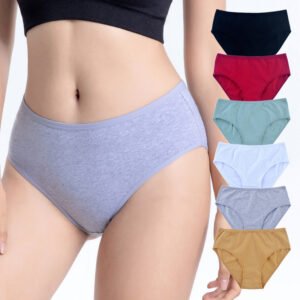a17b6fe7-fd9d-4841-b37e-9256b77319c9.jpg Underwear Plus Size Cotton Triangle Women's Medium High Waist