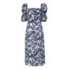 a3a7b3ab-02fe-4378-91bc-5fffd4162809.jpg Floral Dress Woman Square-neck Puff Sleeve French Style Temperament Slimming Dress
