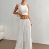Fashionable Casual Solid-color Loose-fitting Wide-leg Trousers
