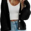 Women's Thick Knitted Cardigan Sweater