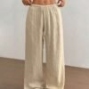 All-matching Lace-up Waist Trimming Fashion Casual Women's Trousers