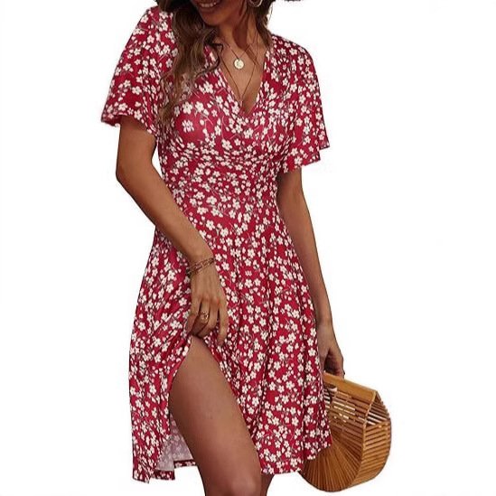 ce7b8fb4-f680-4d2d-9270-c6048844f5c4.jpg V-neck A Line Mid-length Dress