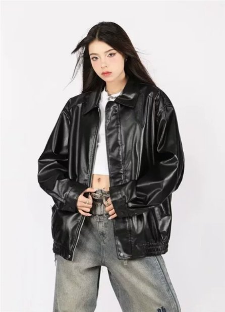 Spring And Autumn European And American Leather Jacket
