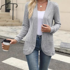 Sanding Casual Patchwork Long Sleeve Cardigan Jacket